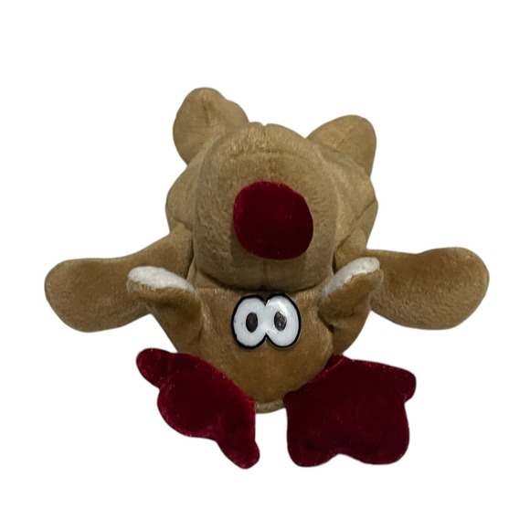 Vintage Lees Babies Christmas Reindeer Plush 9 Inch Stuffed Animal Kids Toy Cute - Picture 5 of 9